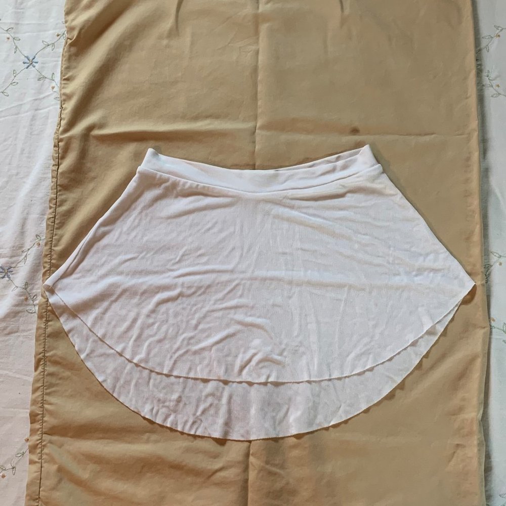 White Bullet Pointe Ballet Skirt XS